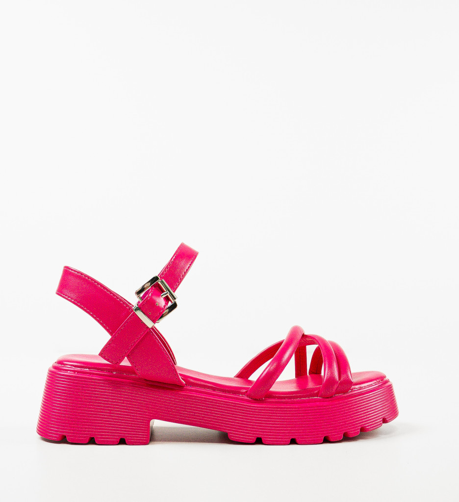 Sandale Dama Rusu Fuchsia - Eleganță și Confort - imagine 5