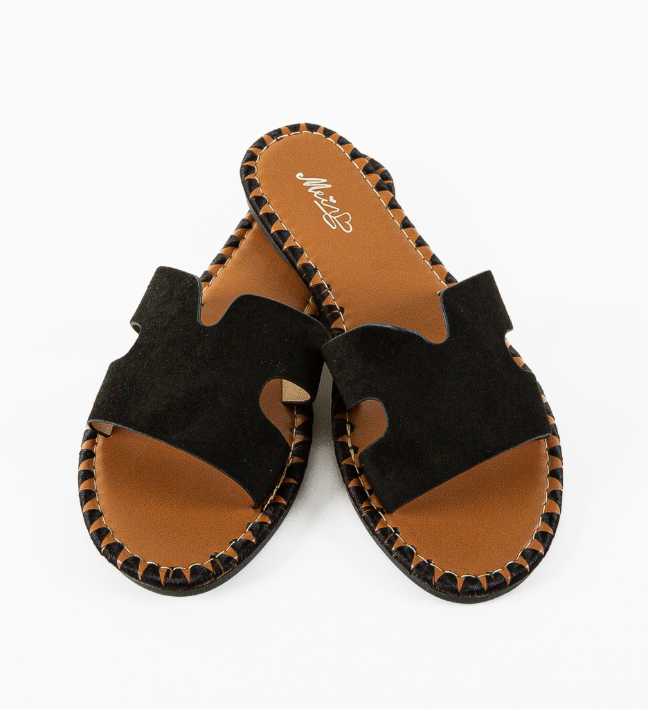 Papuci Dama Freska Negre - Confort & Stil - imagine 6
