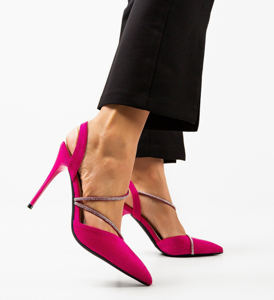 Pantofi cu Toc Fuchsia Tuay | Stil Remarcabil