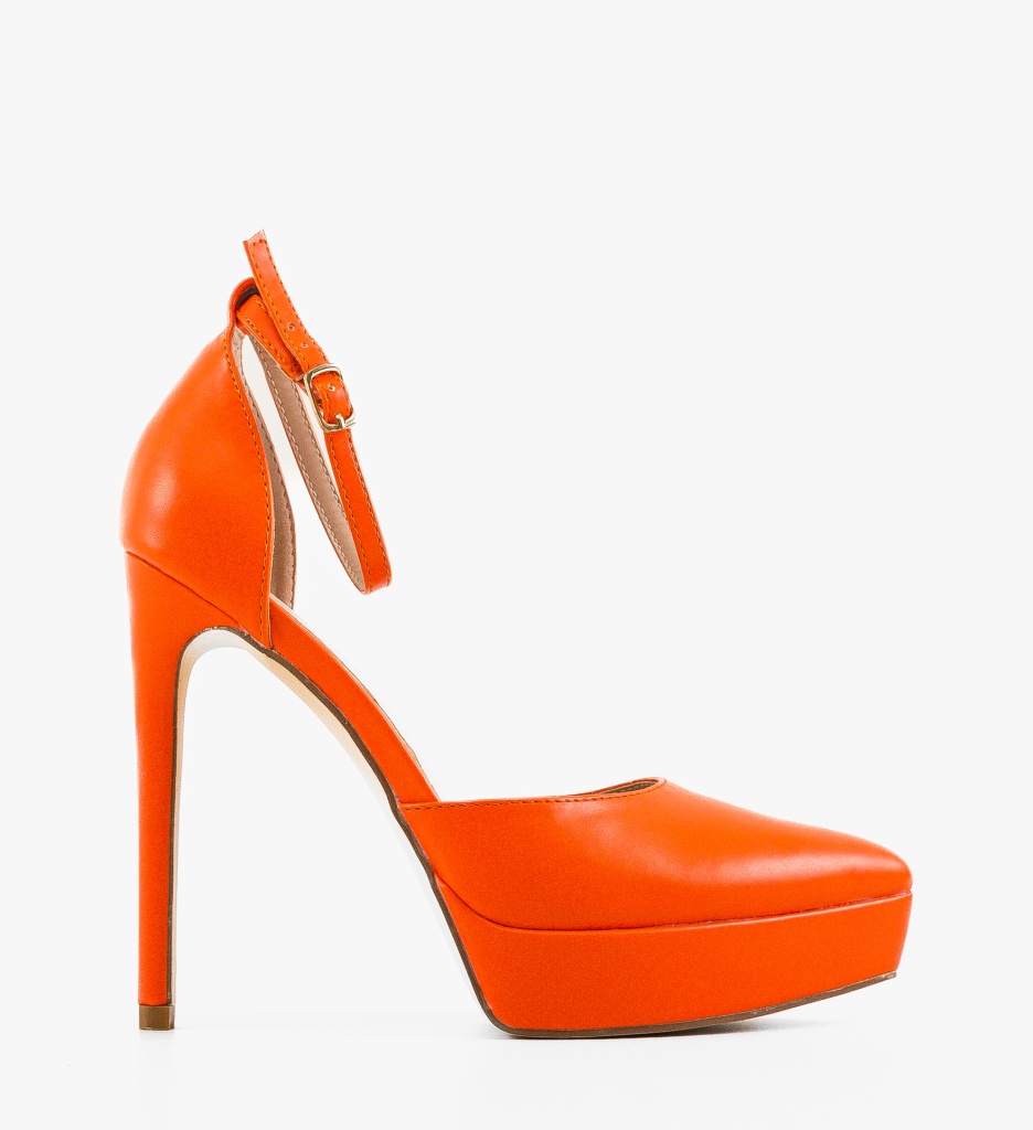 Pantofi cu Toc Vera Portocalii - Stil și Eleganță - imagine 5