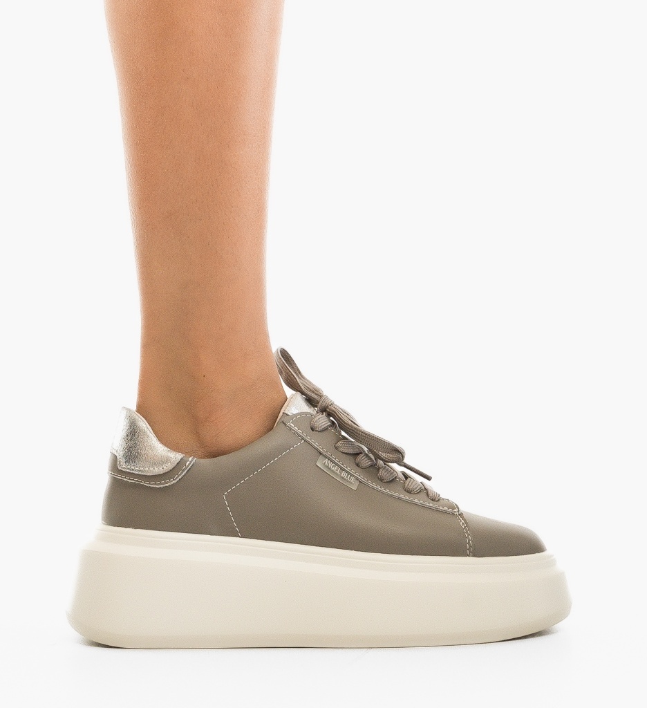 Sneakers Dama Byva Gri - Confort Urban - imagine 3