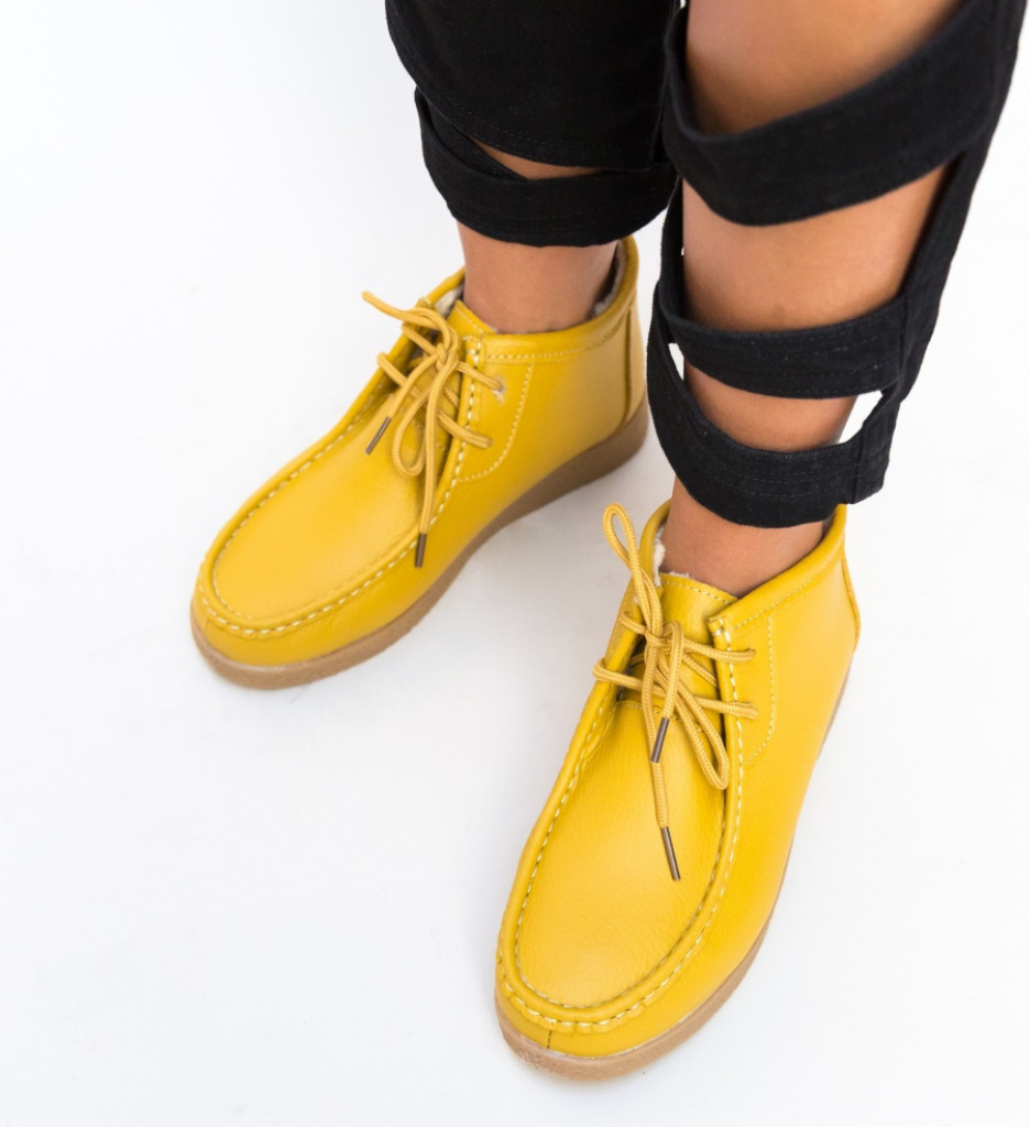 Pantofi Casual Galbeni Munela | Stil Unic și Confort