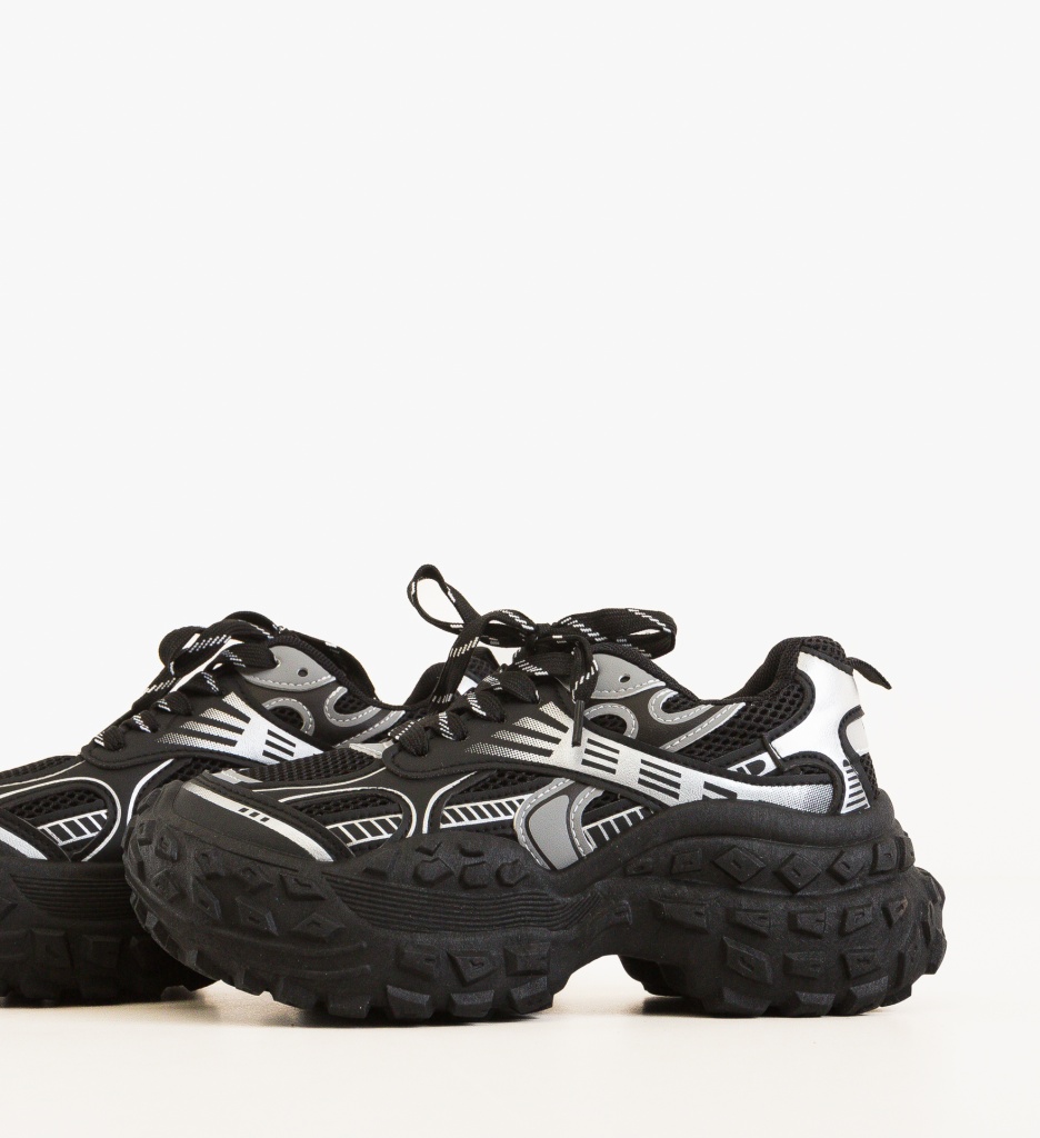 Sneakers Dama Zan Negri | Confort și Stil Urban - imagine 6
