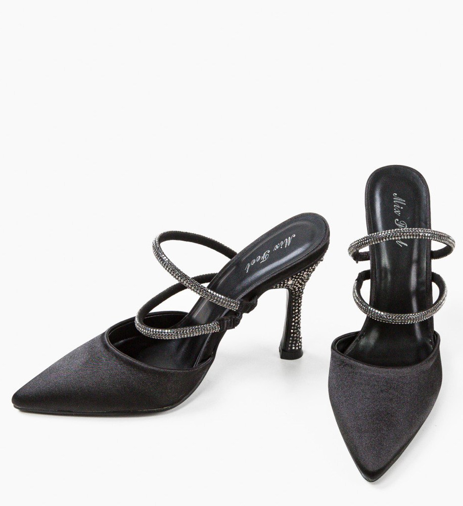 Pantofi dama Ilean Negri cu Toc Eleganți
