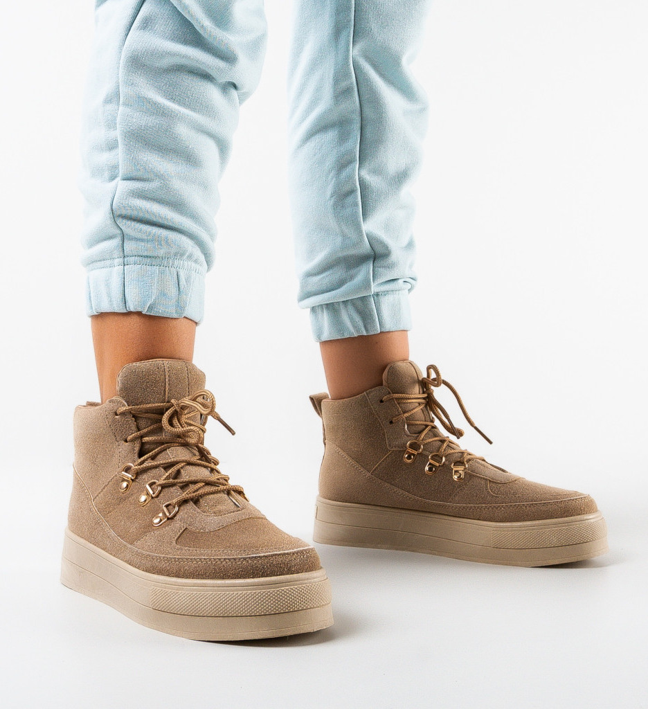 Ghete Tara Khaki Dama - Confort Sport - imagine 2