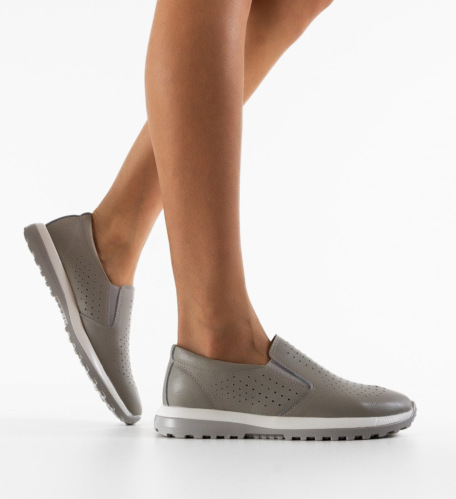 Pantofi Casual Damaris Gri - Confort și Stil - imagine 3