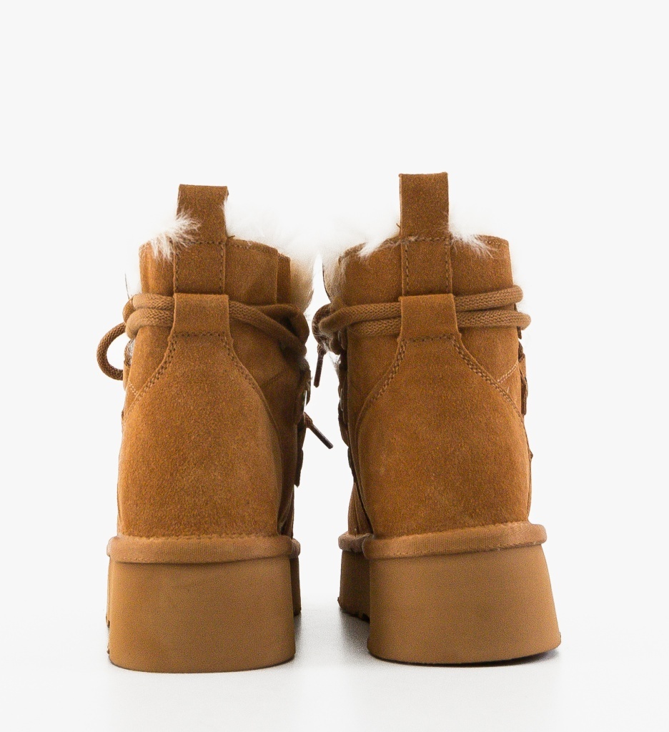 Ghete Dama Viema Camel - Eleganță și Confort - imagine 5
