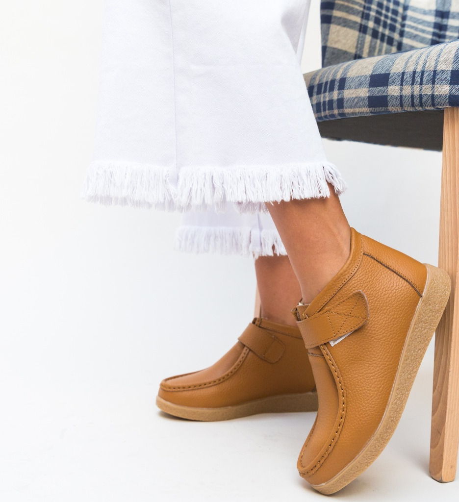 Pantofi Casual Debir Camel | Confort și Stil - imagine 4
