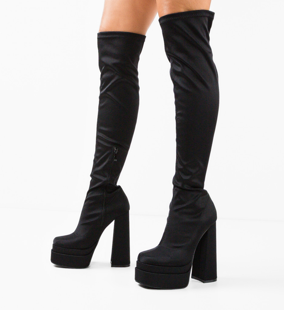 Cizme Dama Negre Uberba - Eleganta & Confort - imagine 2