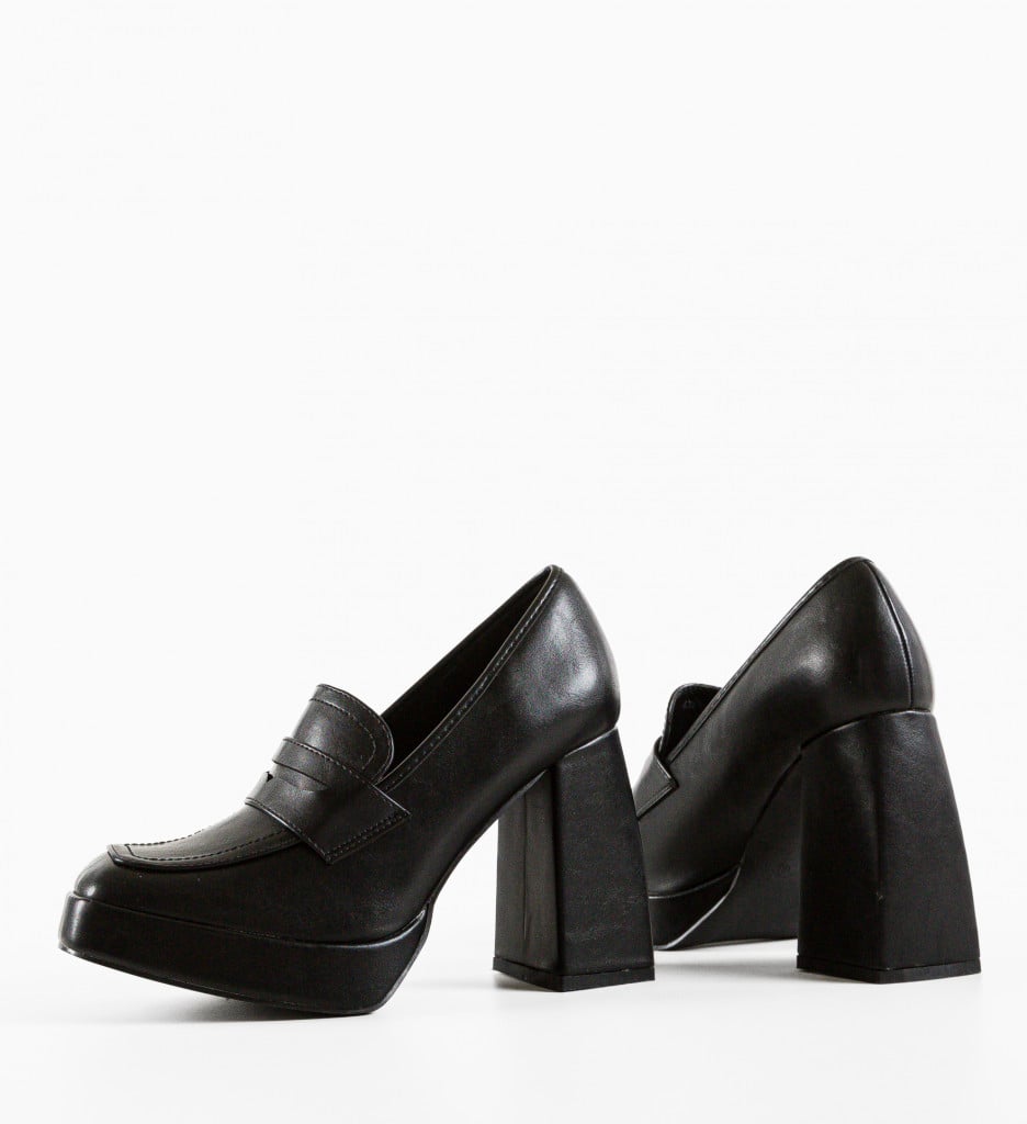 Pantofi Dama Pruit Negri cu Toc Eleganți - imagine 11