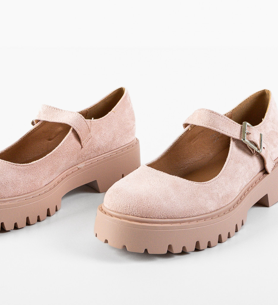 Pantofi Casual Dama Tiber Roz - Stil Confort - imagine 7