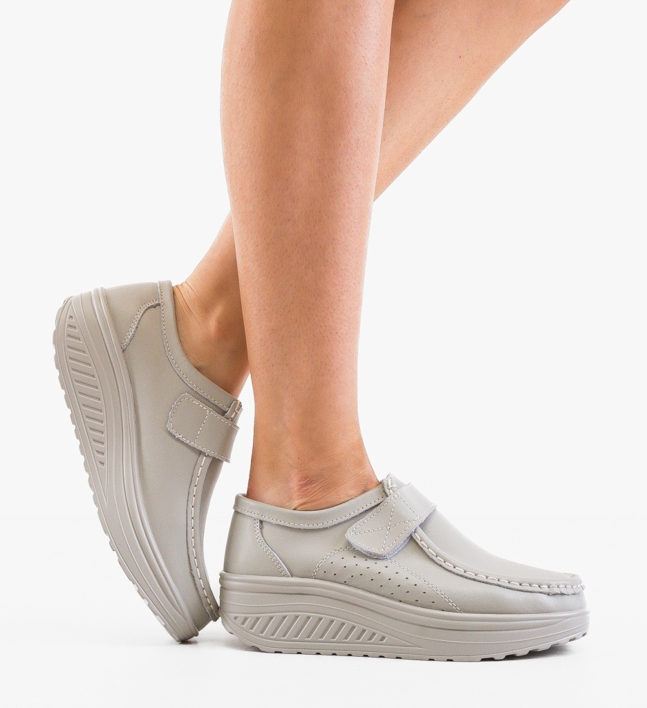 Pantofi Casual Utre Gri - Confort și Stil Urban - imagine 3