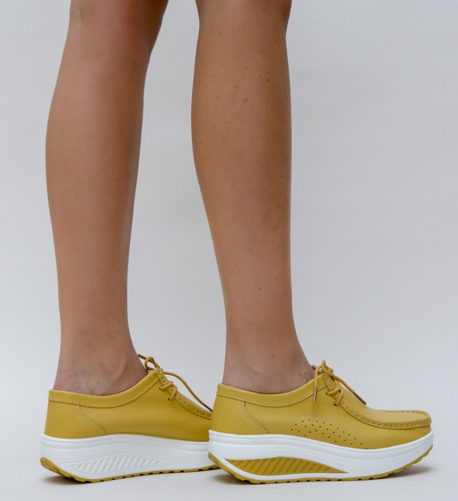 Pantofi Casual Roly Galbeni - Stil și Confort - imagine 3