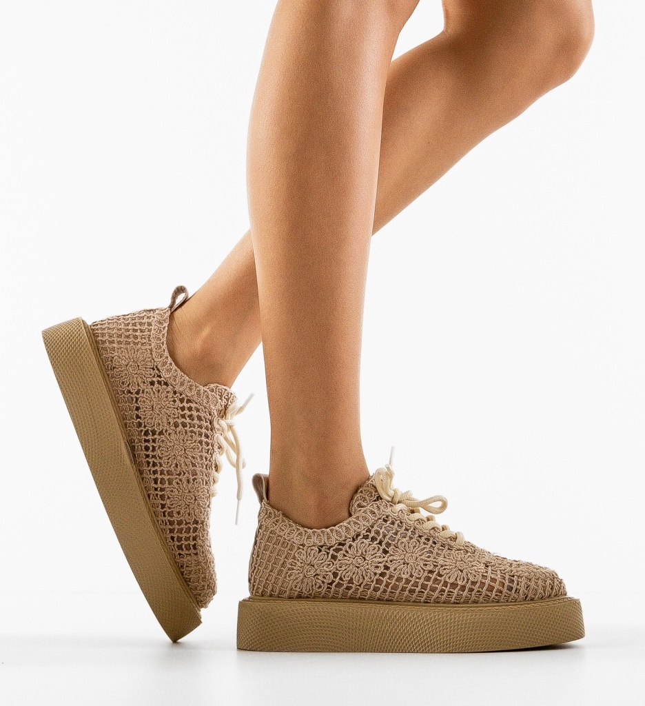 Pantofi Casual Ystory Bej - Confort și Stil - imagine 3