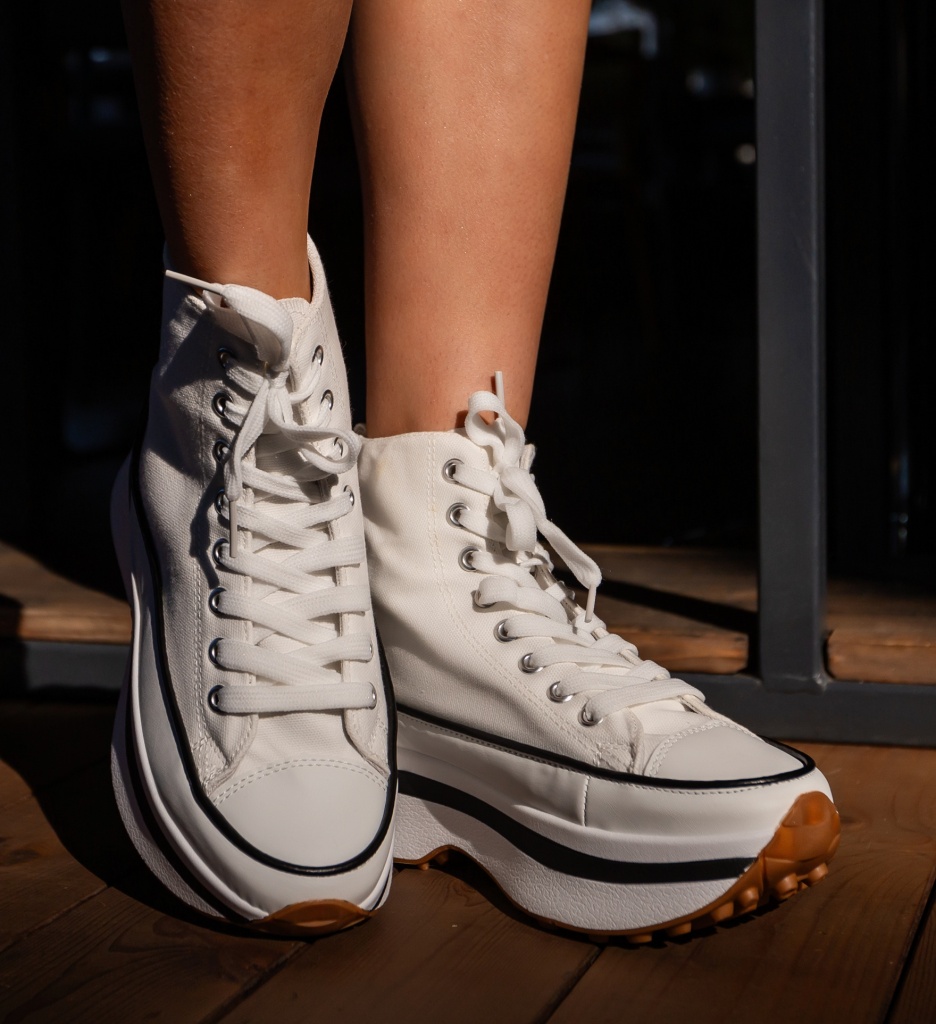 Pantofi Sport Katheri Albi - Confort și Stil - imagine 3