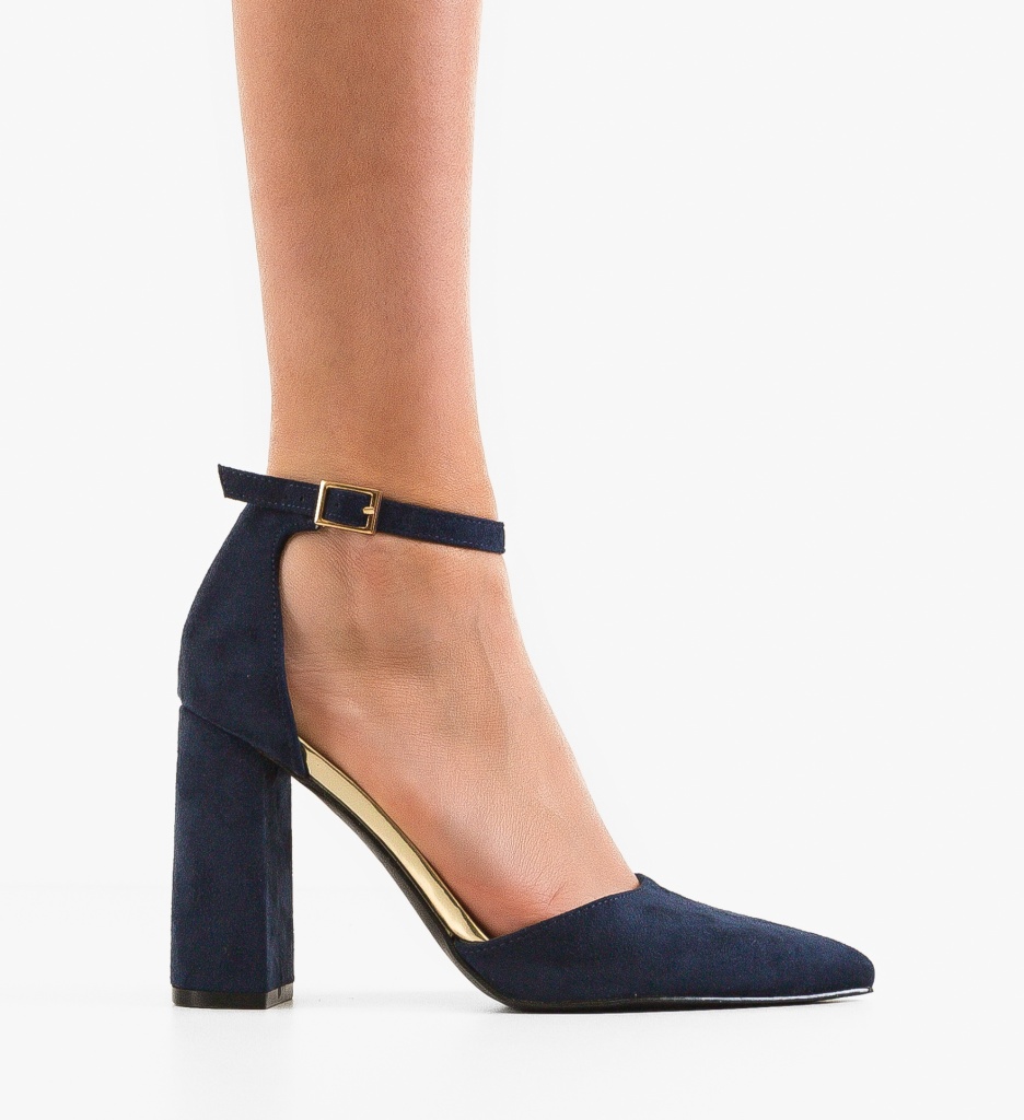 Pantofi cu Toc Melisa Bleumarin | Eleganță - imagine 6