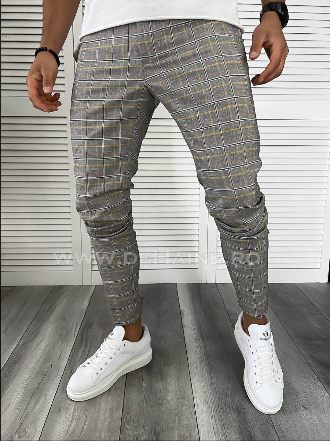 Pantaloni Barbati Casual in Carouri Tip ZARA