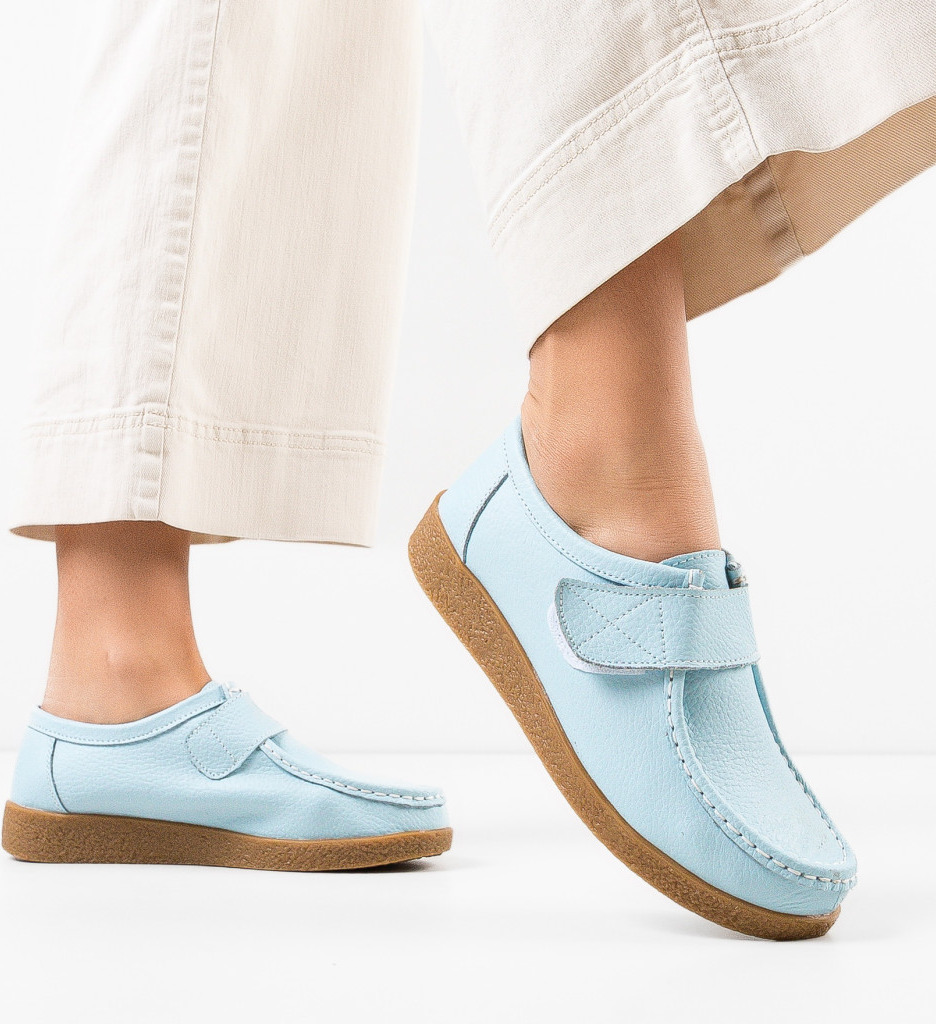 Pantofi Casual Monta Albastri - Confort Stilat - imagine 2
