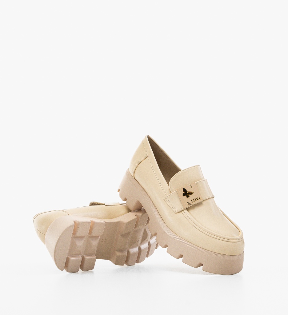 Pantofi Casual Dama Vale Bej | Confort și Stil - imagine 3