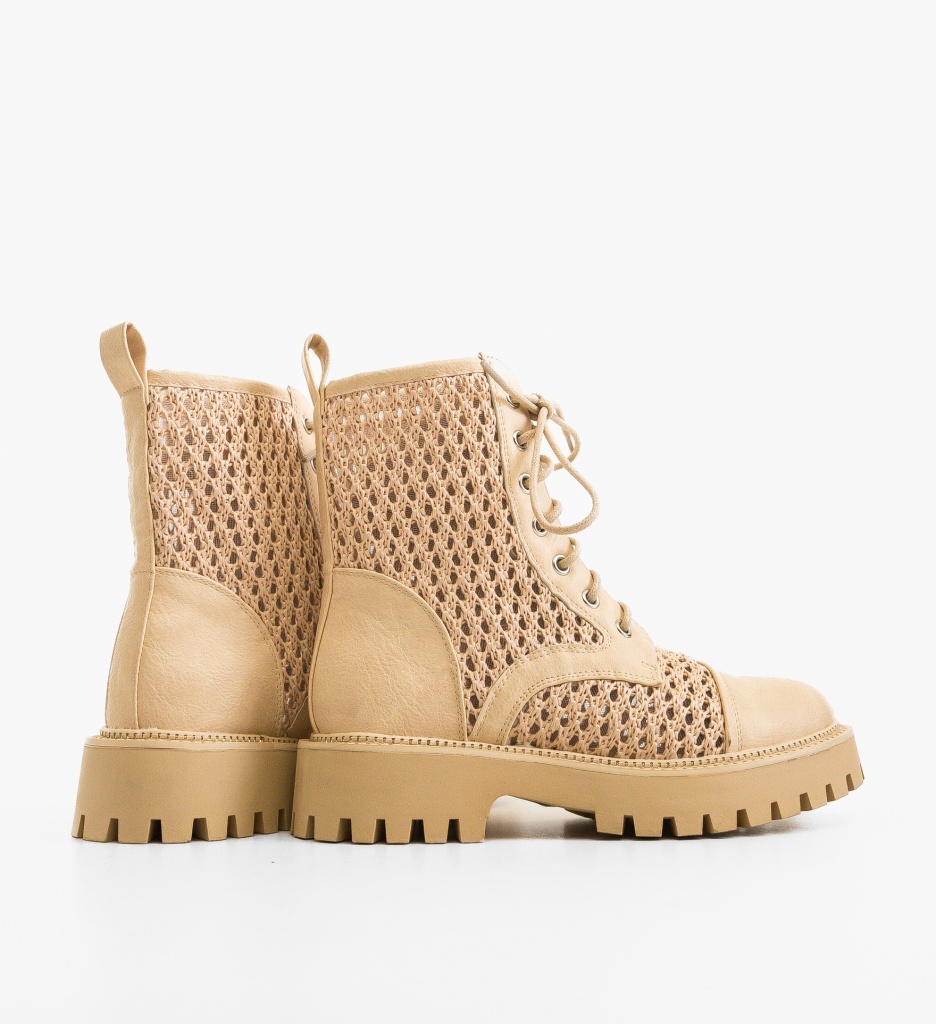 Ghete Dama Faith Bej | Eleganță și Confort - imagine 3