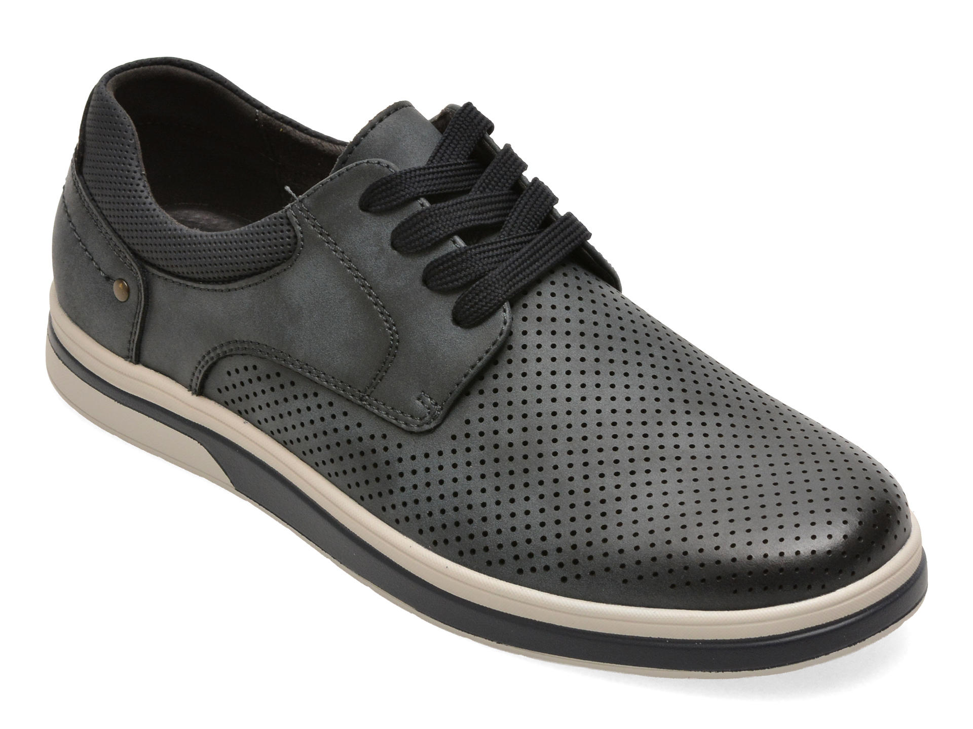 Pantofi BITE THE BULLET bleumarin, Q283, din piele naturala