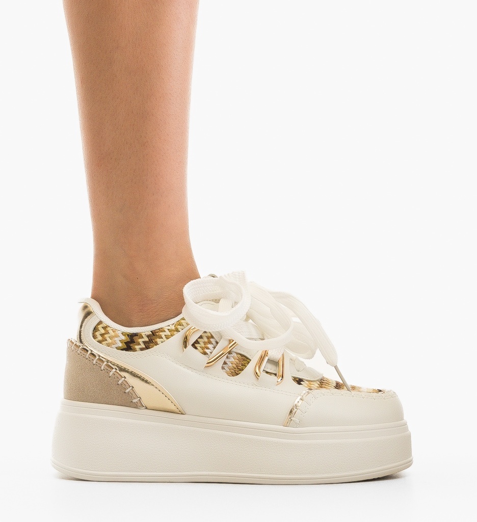 Sneakers Dama Verana Aurii | Stil Urban - imagine 6