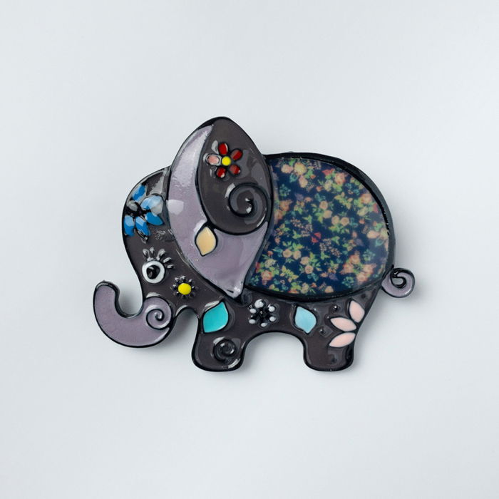 Brosa Elefant Noroc Shopika | Bijuterie Eleganta