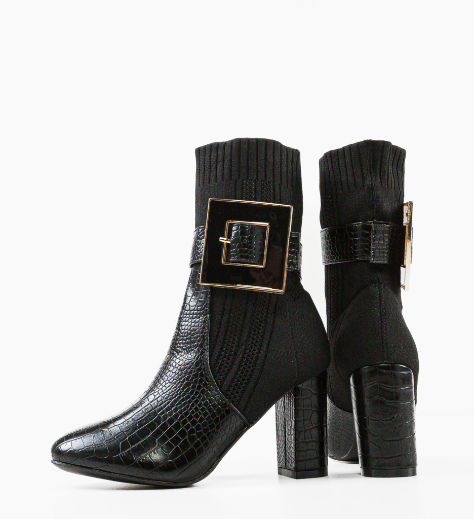 Botine Dama Lyla Negre | Eleganță și Confort - imagine 6