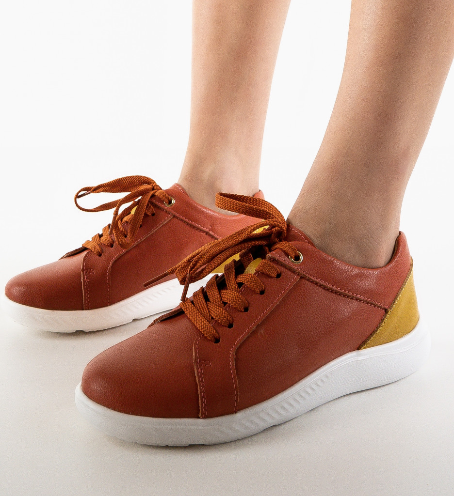Pantofi Casual Rena Portocalii - Stil și Confort - imagine 6