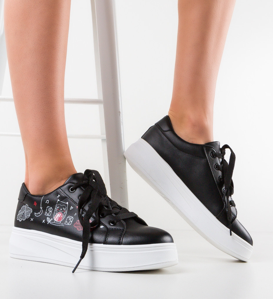 Sneakers Bufny Negri - Confort și Stil - imagine 5