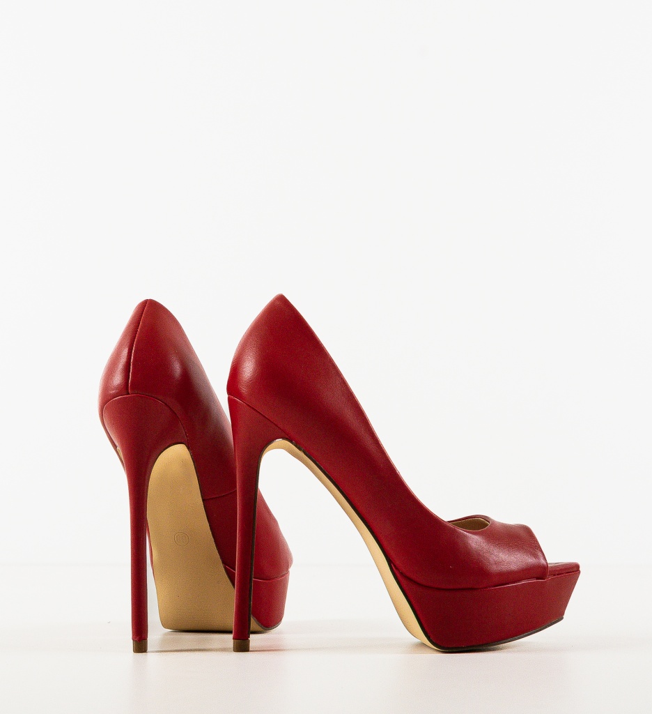Pantofi Rosii cu Toc Dama | Stil și Eleganță - imagine 6