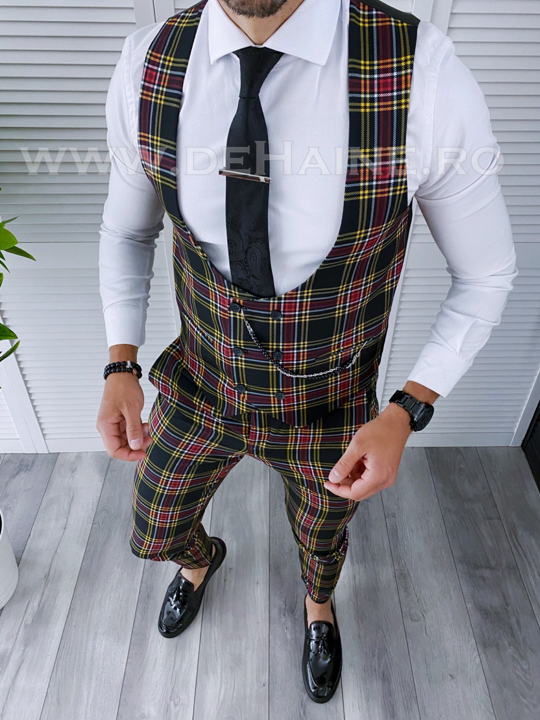 Compleu Barbati Vesta + Pantaloni Elegant B4121