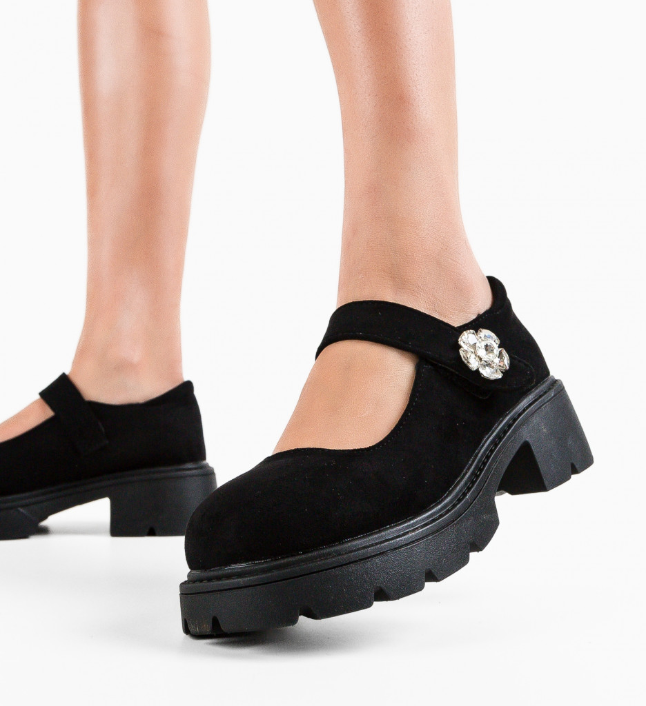 Pantofi Casual Dama Mriana Negri | Versatili si Moderni - imagine 6