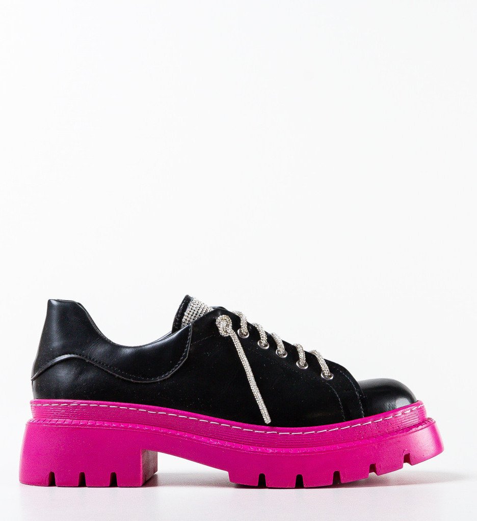 Pantofi Casual Dama Friday Negri | Confort & Stil - imagine 2