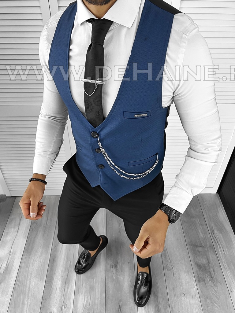 Vesta Slim Fit Bleumarin | Stil Eleganta