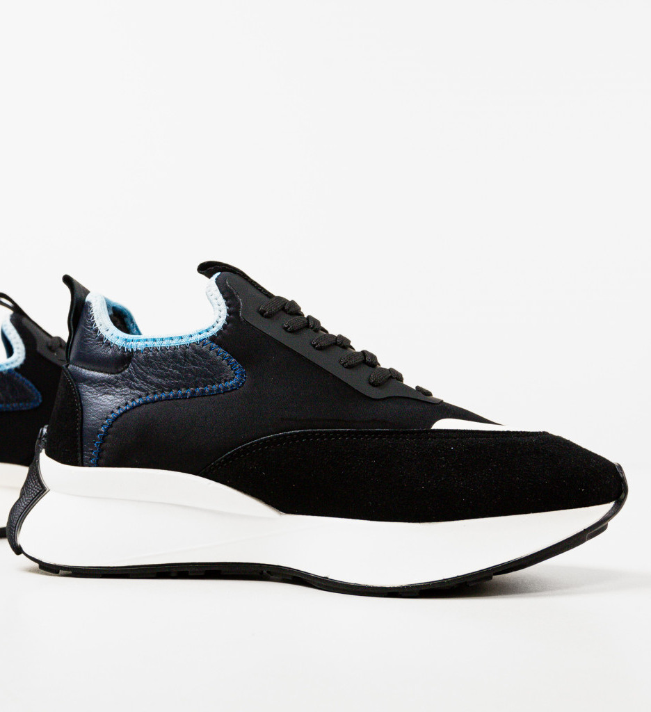 Sneakers Dama Londan Negri | Confort și Stil Urban - imagine 7