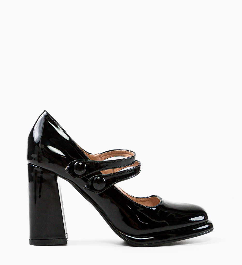 Pantofi Vintage Negri | Stil și Eleganță