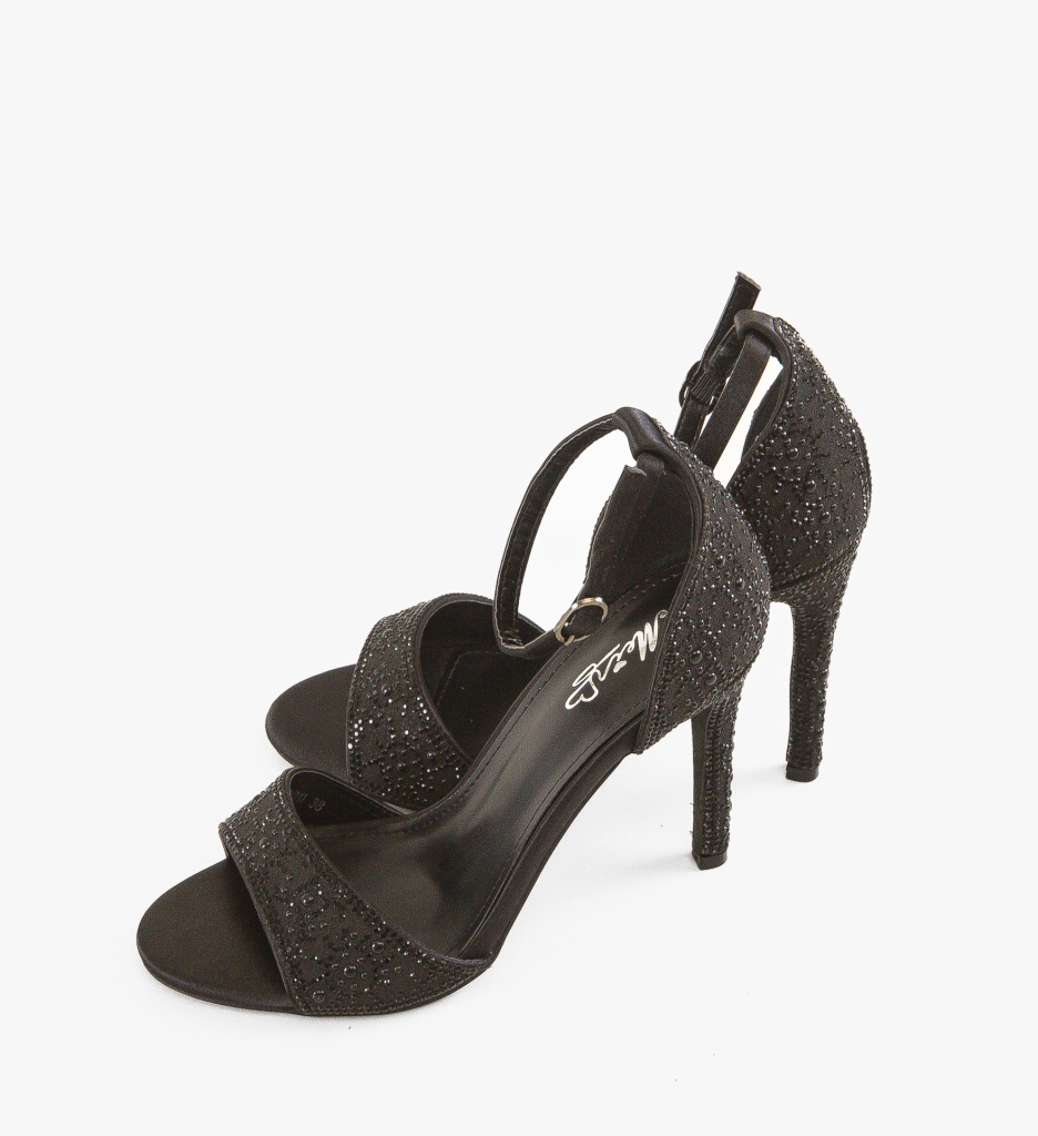 Sandale cu Toc Zeda Negre | Eleganță și Stil - imagine 5
