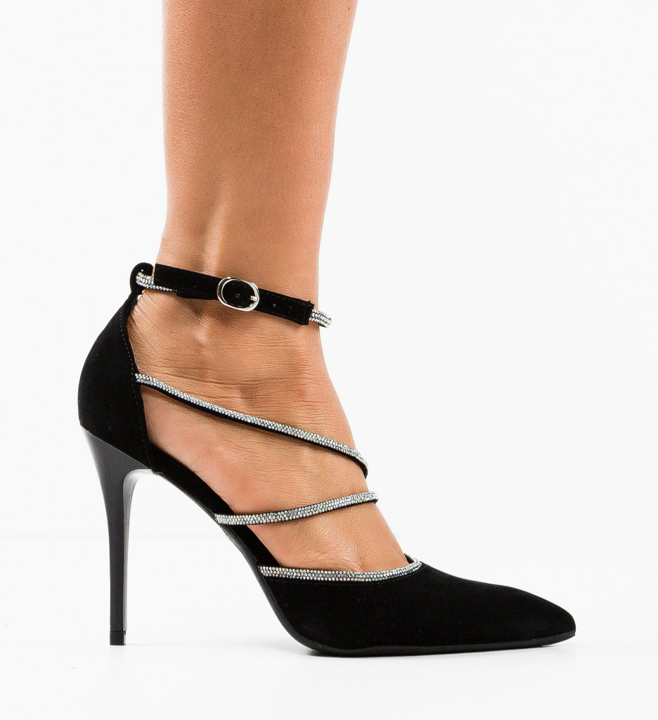 Pantofi Xolani Negri Eleganți cu Toc - Stil Refinat - imagine 5