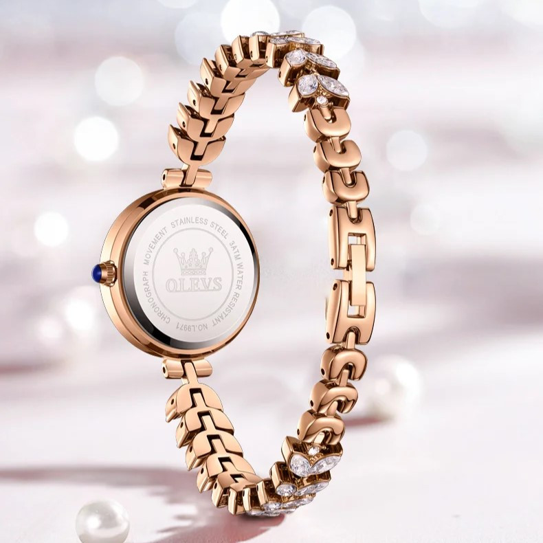 Ceas Dama Olevs CS1612 Rose Gold Elegant - imagine 4