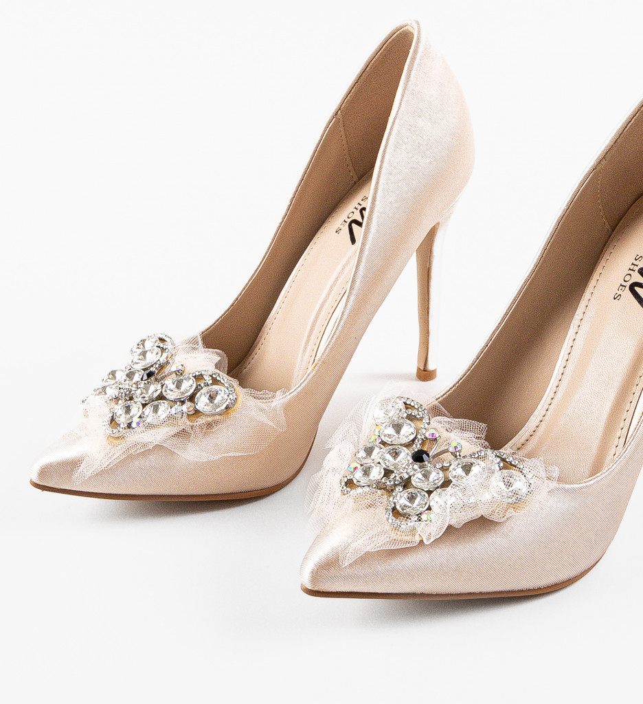 Pantofi Neanyta Bej cu Toc Eleganți - Confort Stil - imagine 6