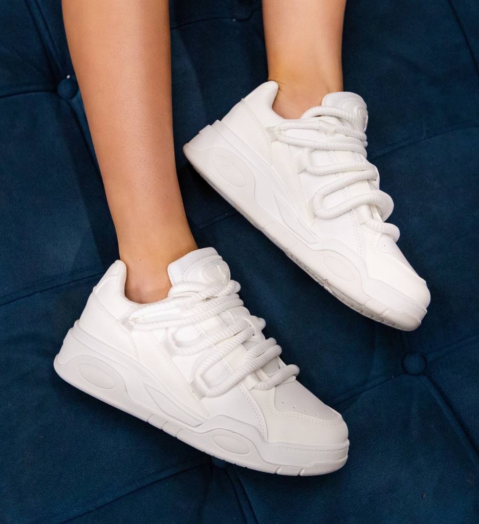 Sneakers Dama Nima Albi | Confort și Stil - imagine 2
