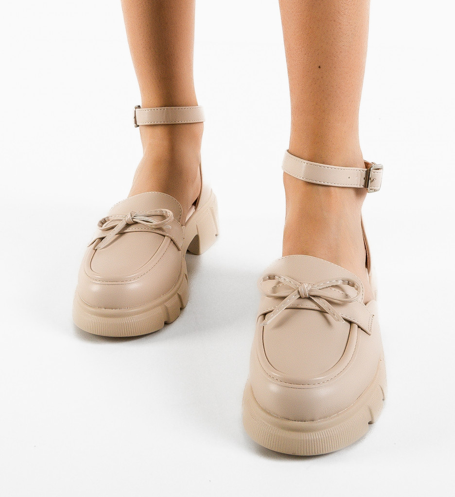 Pantofi Casual Dorina Bej - Confort și Stil Zilnic - imagine 3