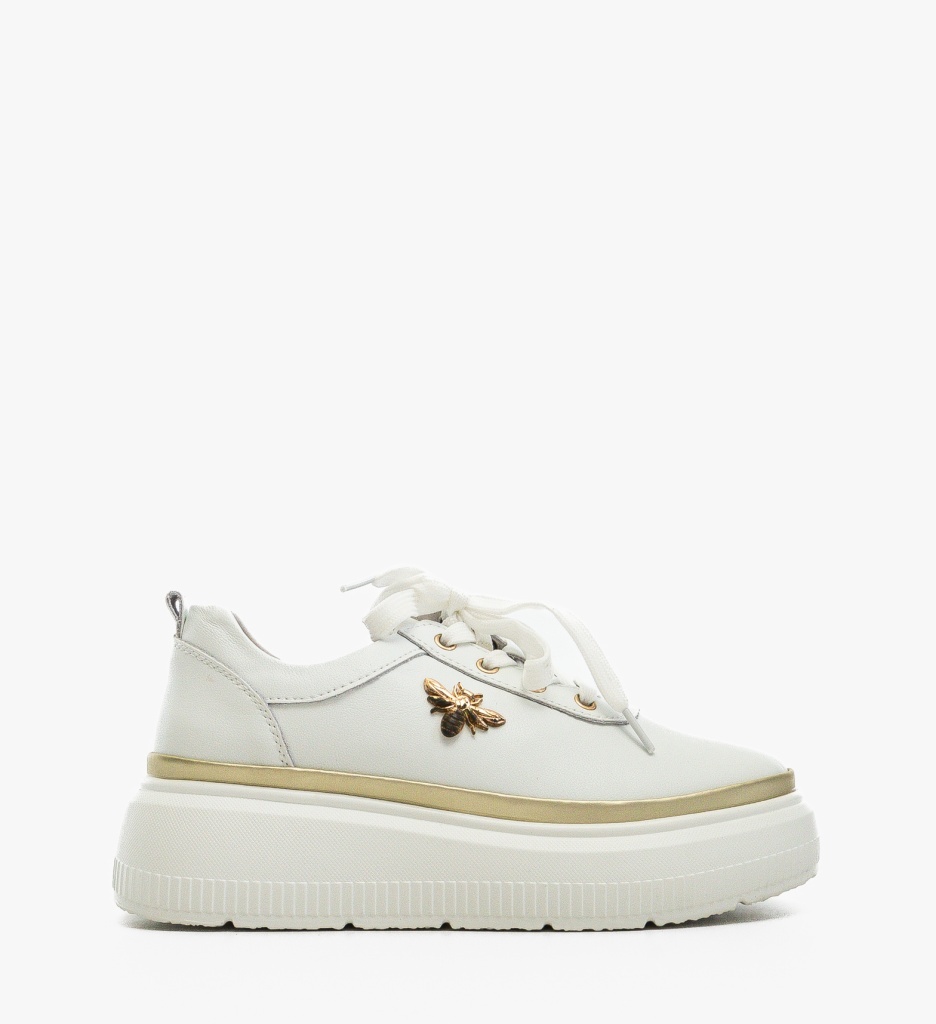 Pantofi Casual Zumzy Albi – Eleganță și Confort - imagine 6