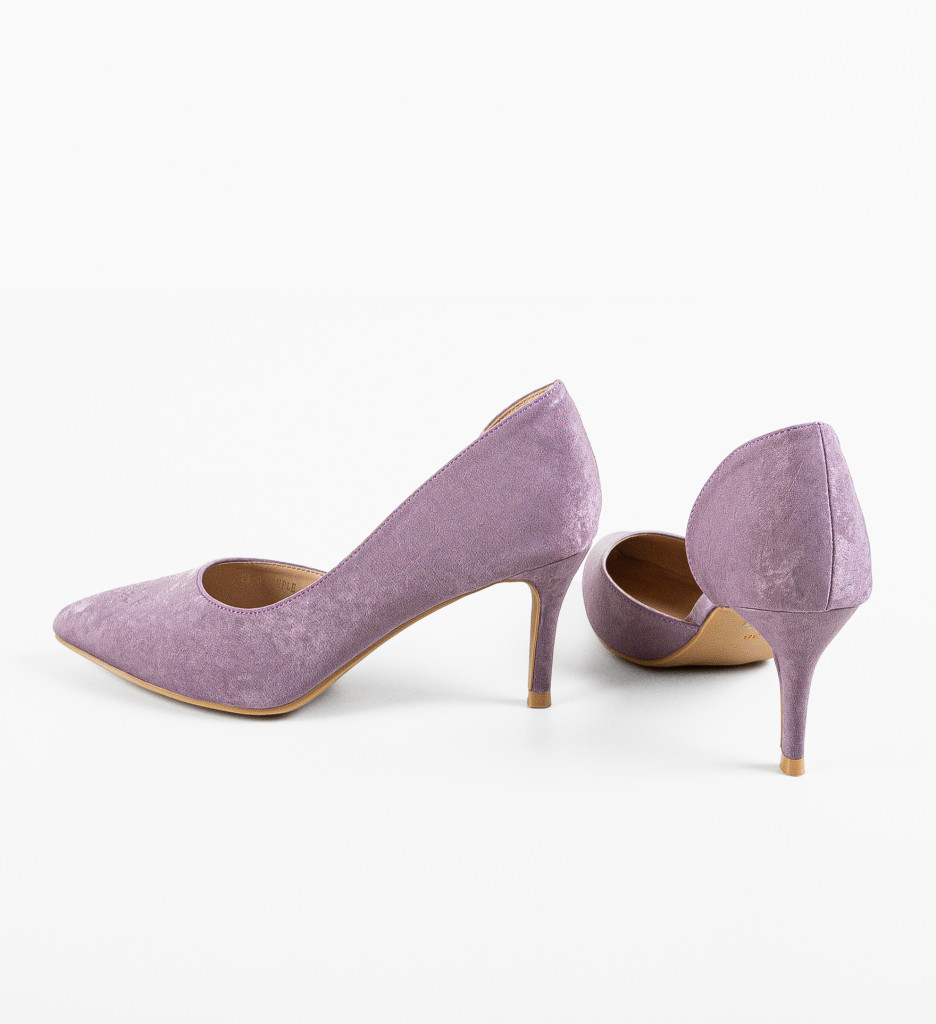 Pantofi dama Zahrao Mov cu toc - Eleganță și Stil - imagine 8