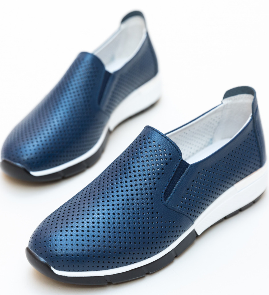 Pantofi Casual Pufine Bleumarin Confort - imagine 4