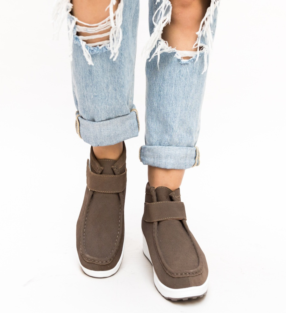 Pantofi Casual Misha Khaki - Confort și Stil - imagine 2