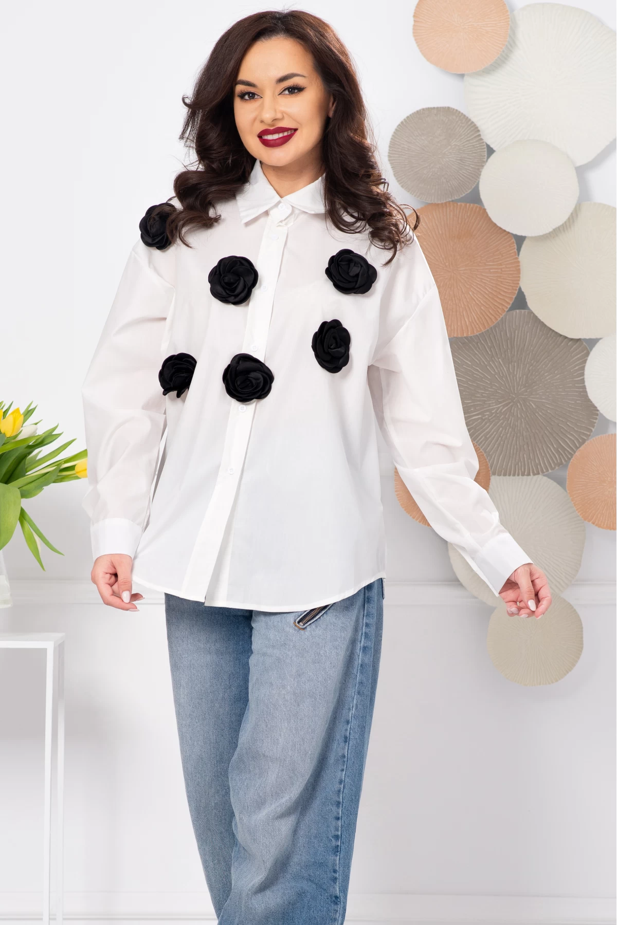 Camasa Rosalia Trandafiri 3D - Inpuff