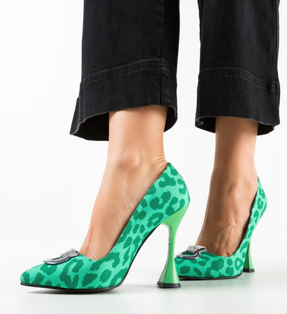 Pantofi Provok Verde - Eleganță și Stil - imagine 4