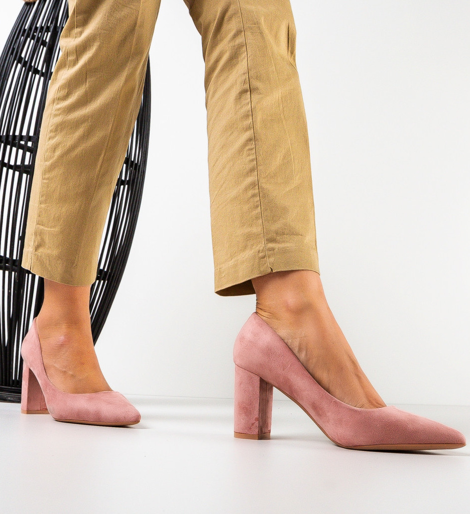 Pantofi cu Toc Horton Roz | Eleganță Asigurată - imagine 3